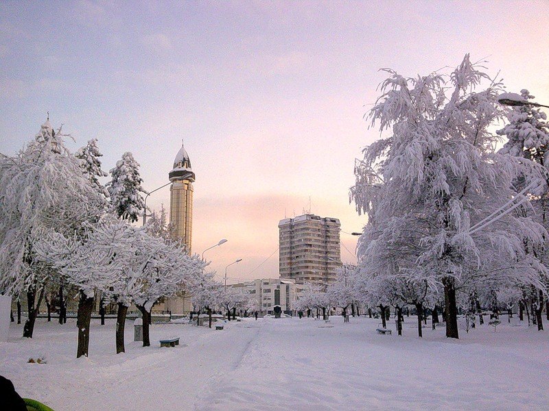 Снег Кабардино Балкария Нальчик